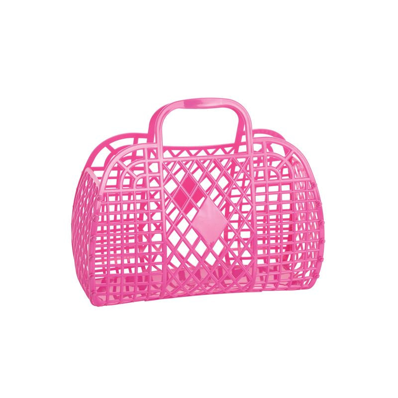 Retro Basket | Small | Berry Pink