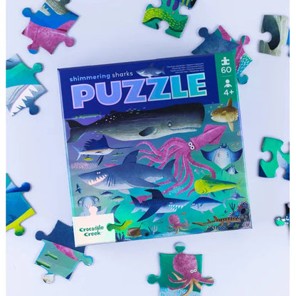 60pc Foil Puzzle | Shimmering Shark