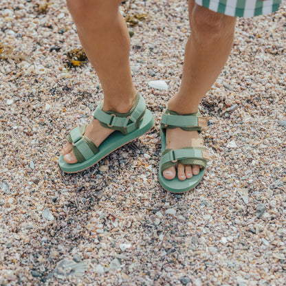 Beach Sandal | Coastal Green