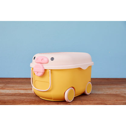 Ride a Long Storage | Yellow & Pink Pig