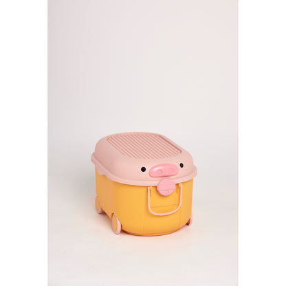 Ride a Long Storage | Yellow & Pink Pig