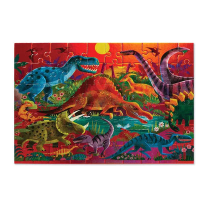 60pc Foil Puzzle | Dazzling Dino's