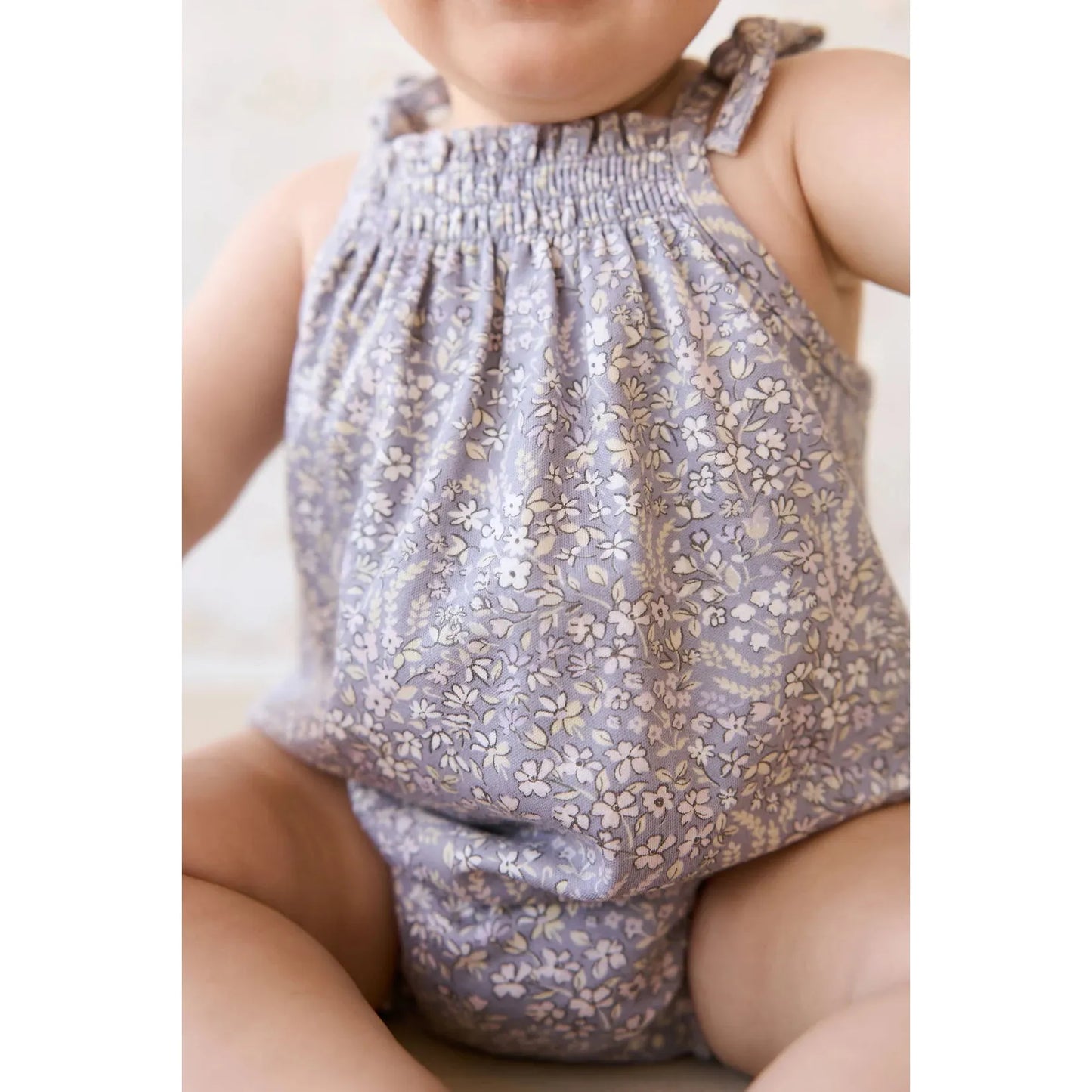 Organic Cotton Cassie Playsuit | April Lilac