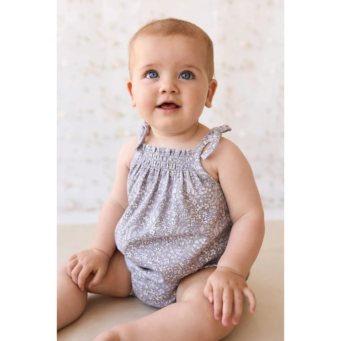 Organic Cotton Cassie Playsuit | April Lilac