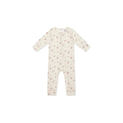 Organic Cotton Frankie Onepiece | Sweet William Floral Natural