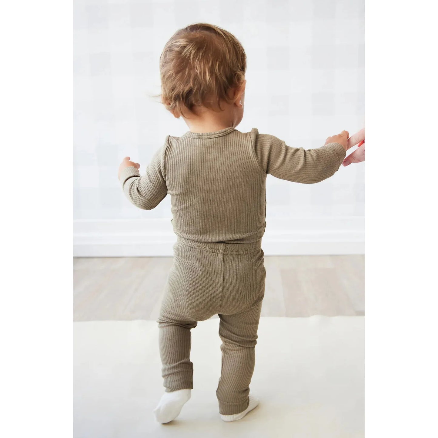 Organic Cotton Modal Elastane Legging | Oak