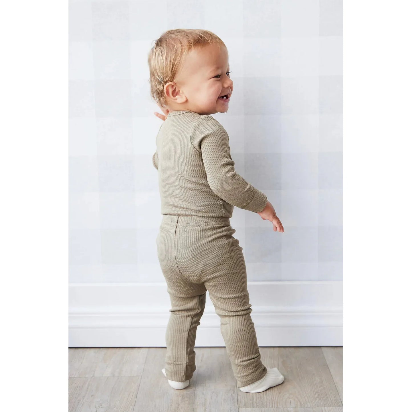 Organic Cotton Modal Elastane Legging | Oak