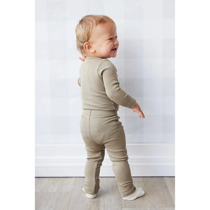 Organic Cotton Modal Elastane Legging | Oak