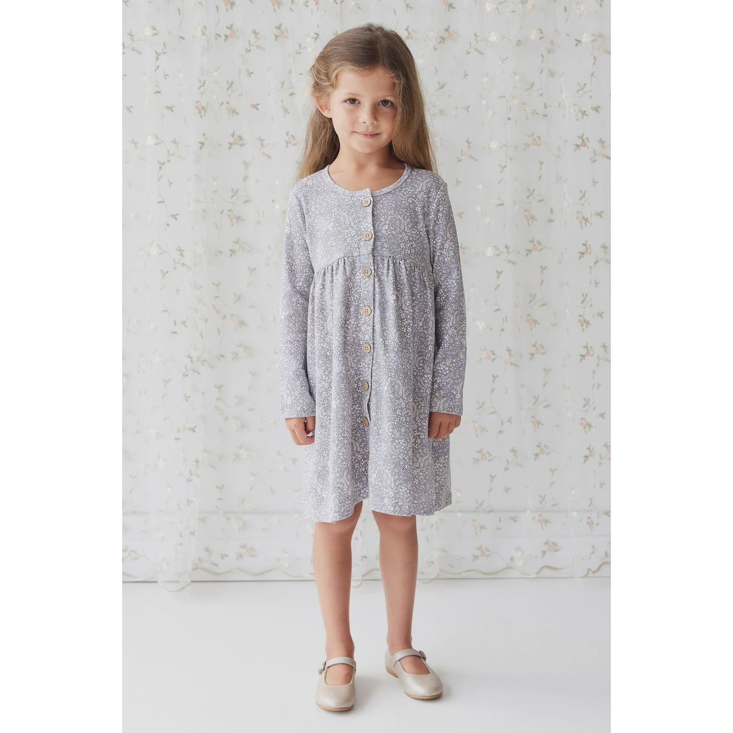 Organic Cotton Poppy Dress |  April Lilac