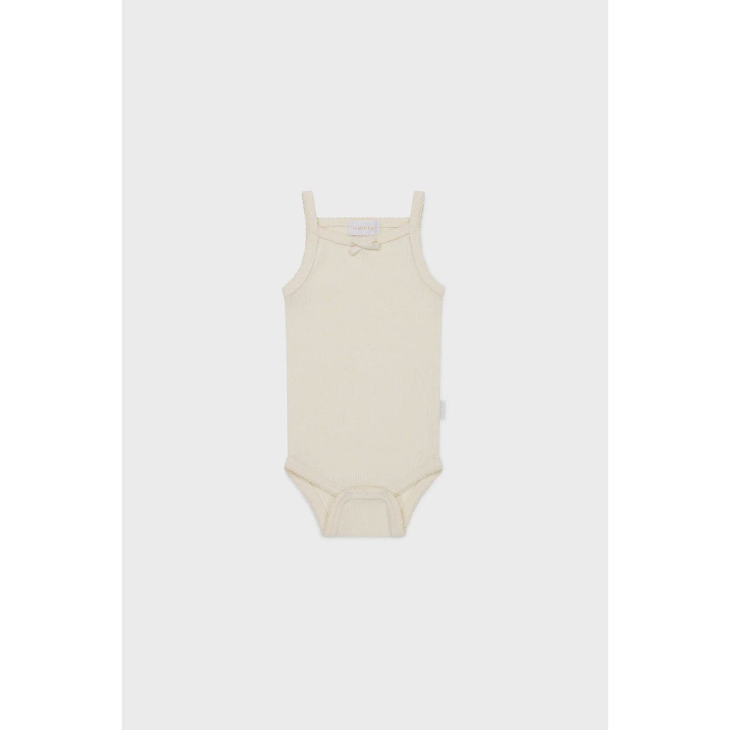 Organic Cotton Fine Rib Singlet Bodysuit | Lily Fleck