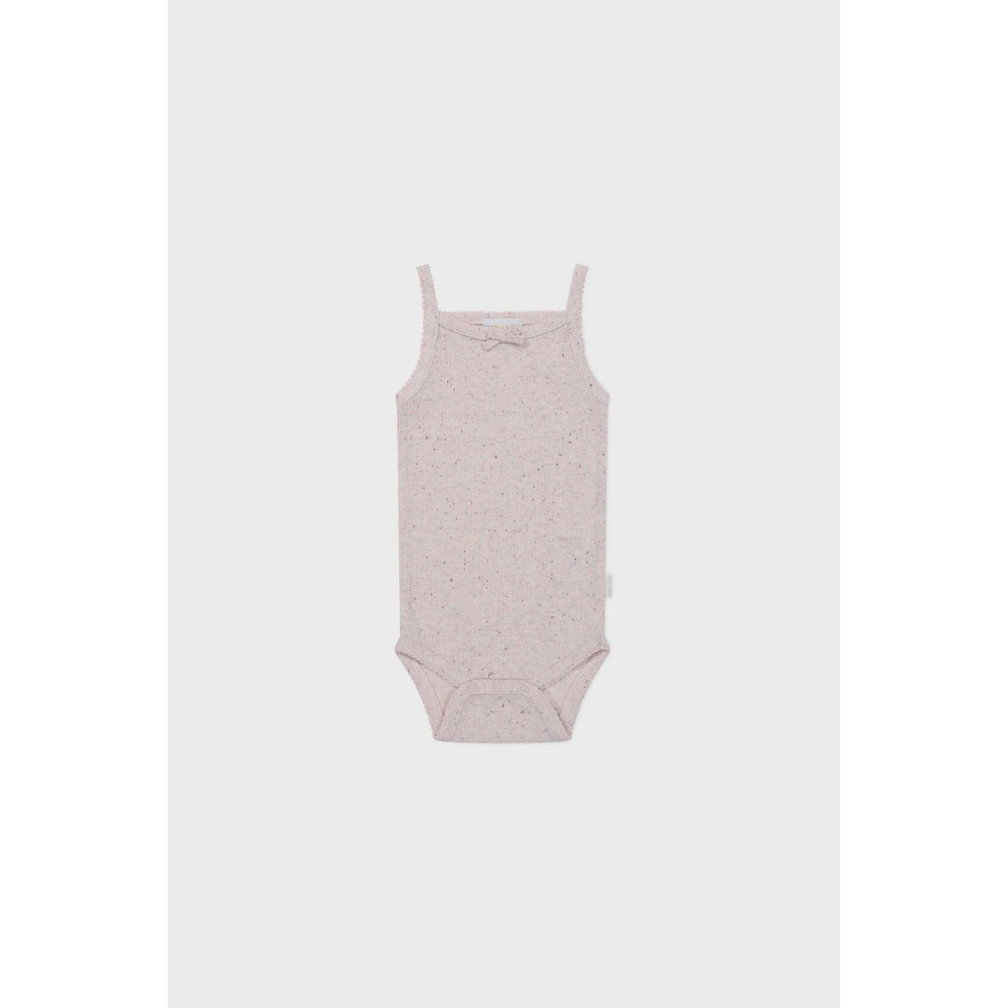 Organic Cotton Fine Rib Singlet Bodysuit | Tulip Fleck