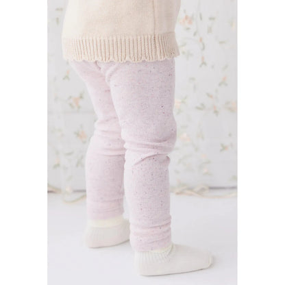 Organic Cotton Fine Rib Legging | Tulip Fleck