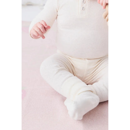 Organic Cotton Fine Rib Long Sleeve Bodysuit | Lily Fleck