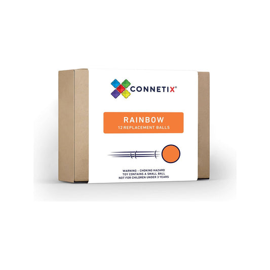 Connetix Tiles | 12pc Replacement Rainbow Ball Pack