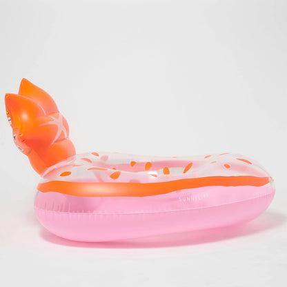 Luxe Tube Pool Ring Strawberry Pink