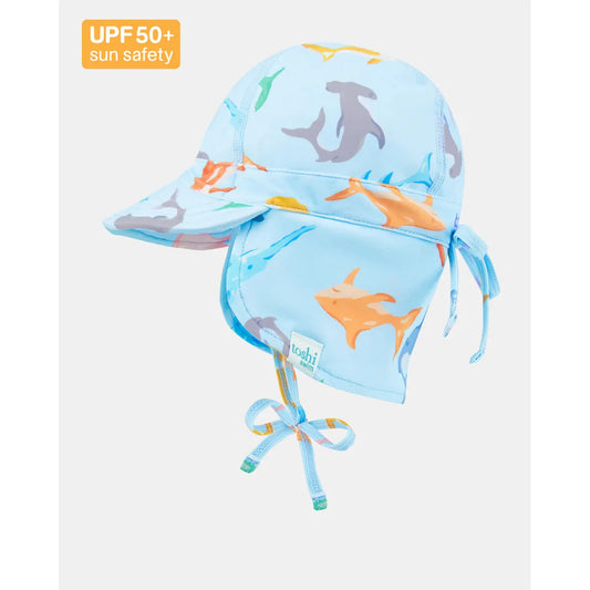 Swim Baby Flap Cap | Sharky