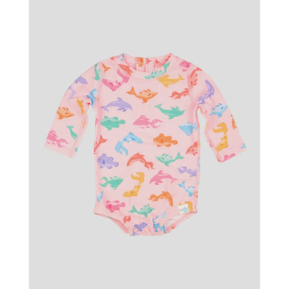 Swim Baby Onesie Long Sleeve | Dishy Fishy