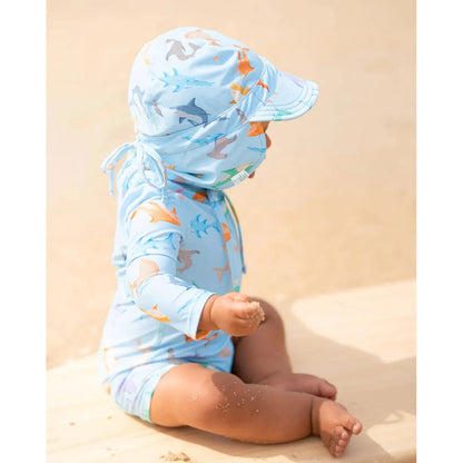 Swim Baby Onesie Long Sleeve | Sharky