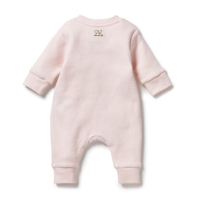 Pink Organic Quilted Growsuit