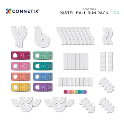 Connetix Tiles | Pastel | 106pc Ball Run