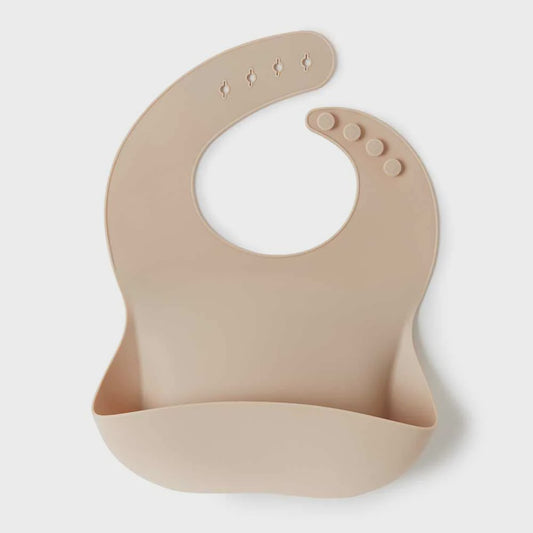 Snuggle Silicone | Silicone Bib | Pebble